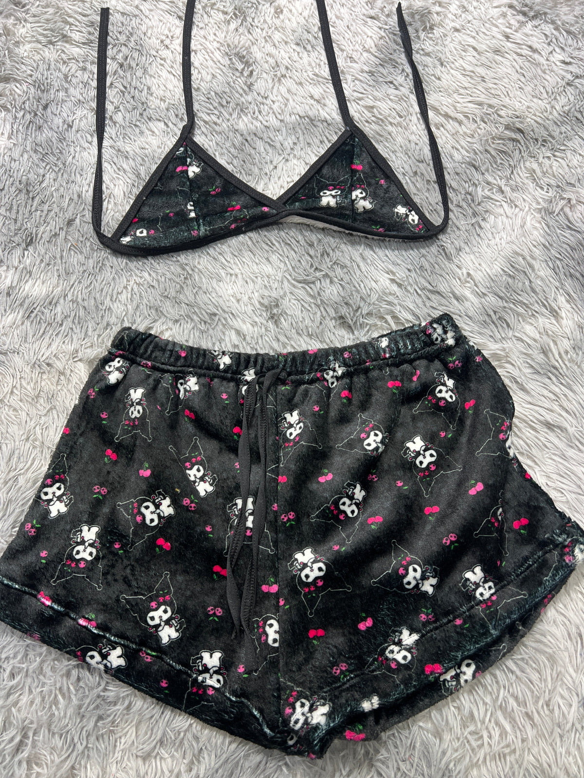 Kuromi Top Con Short Unitalla De Afelpad