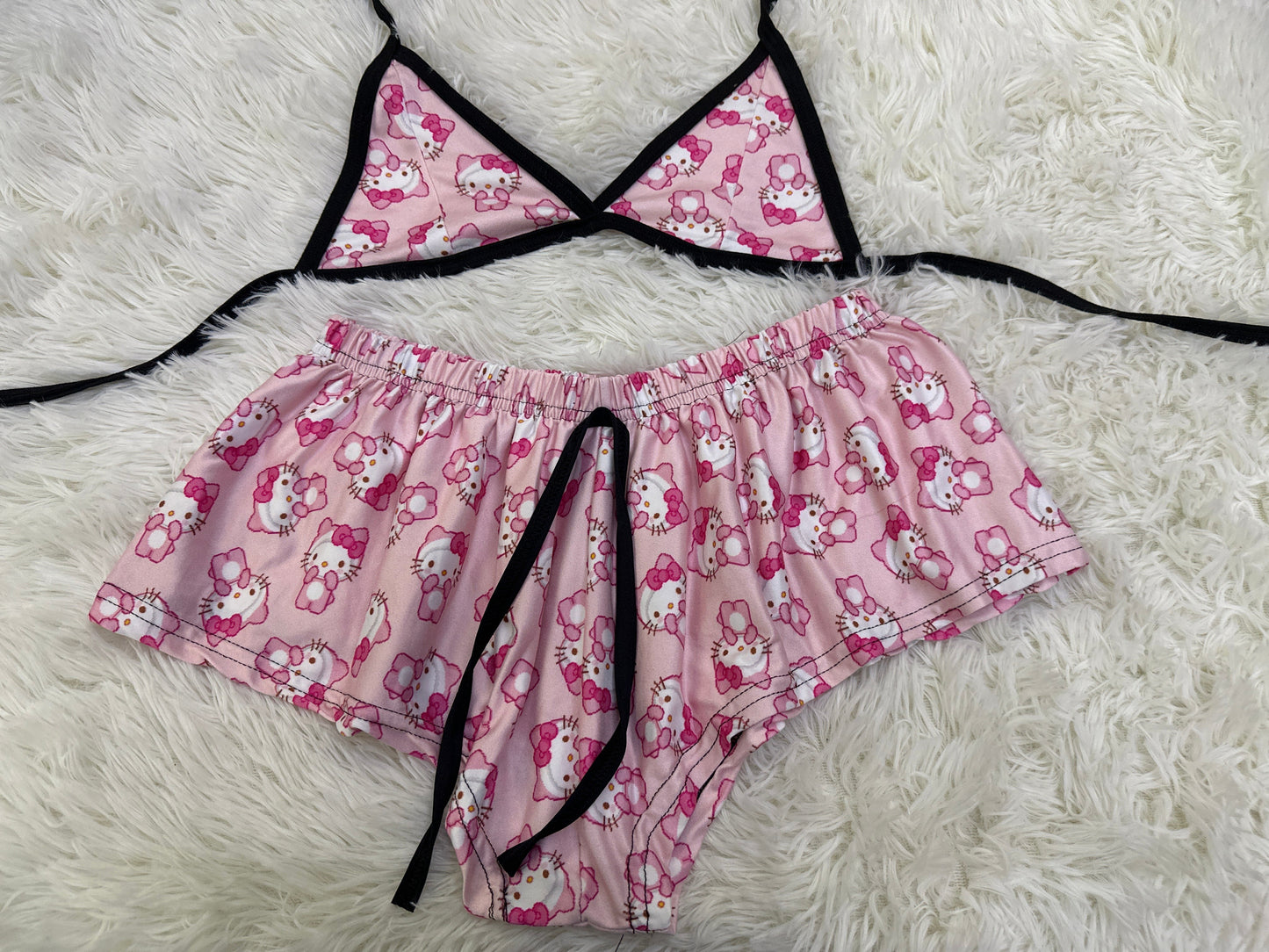 Hello Kitty Rosa duo short con top