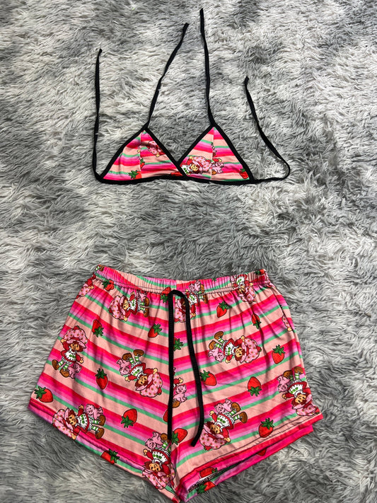 Rosita Fresita colorida Top con short unitalla de brush