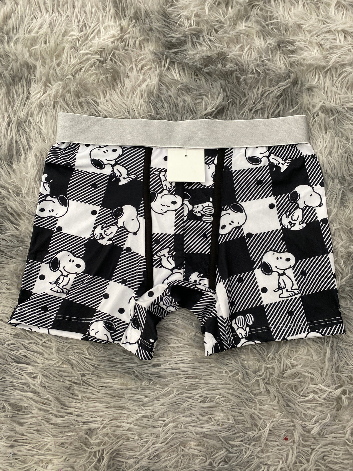 Snoopy cuadros rayados Boxer De Hombre unitalla