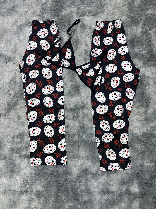 Jason Negro Duo de pijama afelpada.