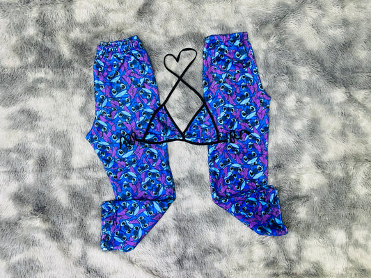 Stich Clasico pijama afelpada duo