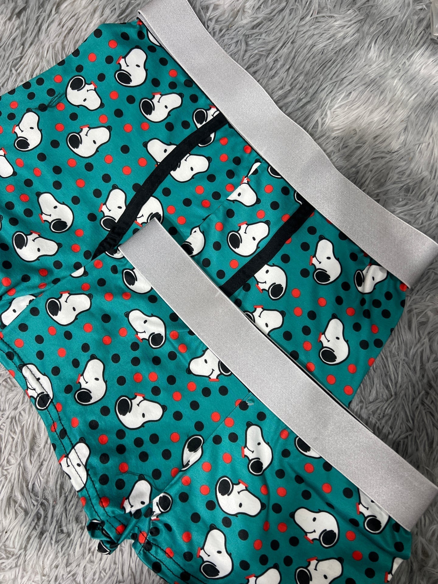 snoopy verde con puntitos dúo con boxer xl
