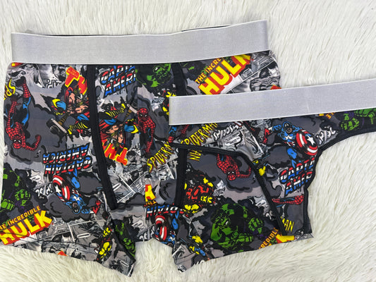 Avengers Print Gris Oscuro Duo XL