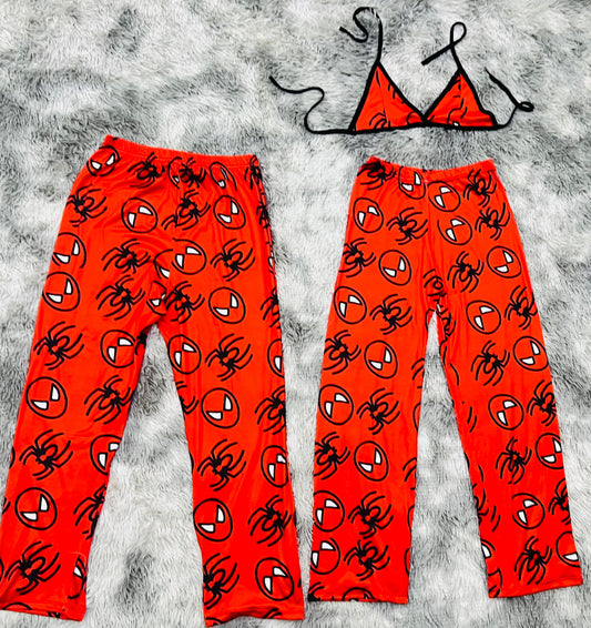 Spider-Man Rojo Duo de pijama afelpada.