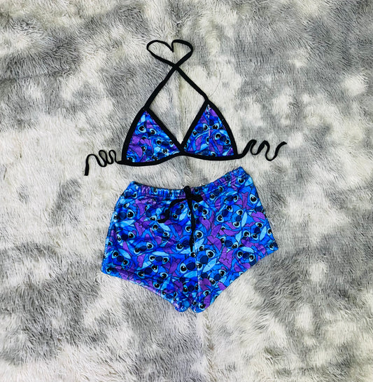 Short con top afelpado Stich Clasico