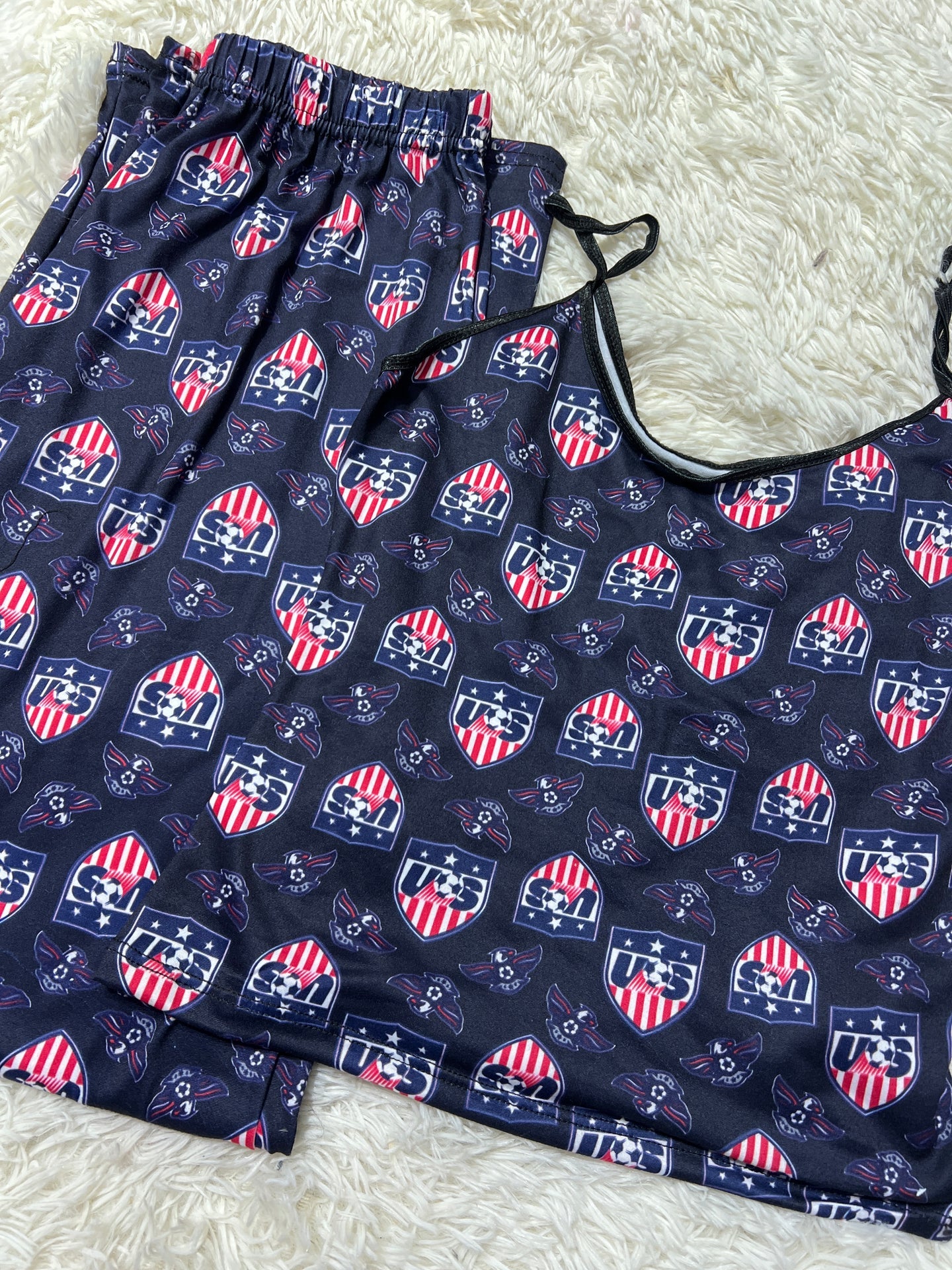 USA blusa con pantalón pijama de dama