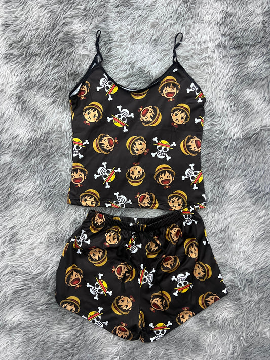 Brush One Piece Luffy Unitalla Blusa Con Short