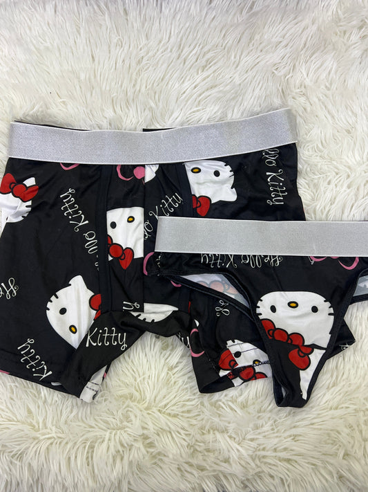 Hello Kitty Negro Duo Unitalla Con Tanga