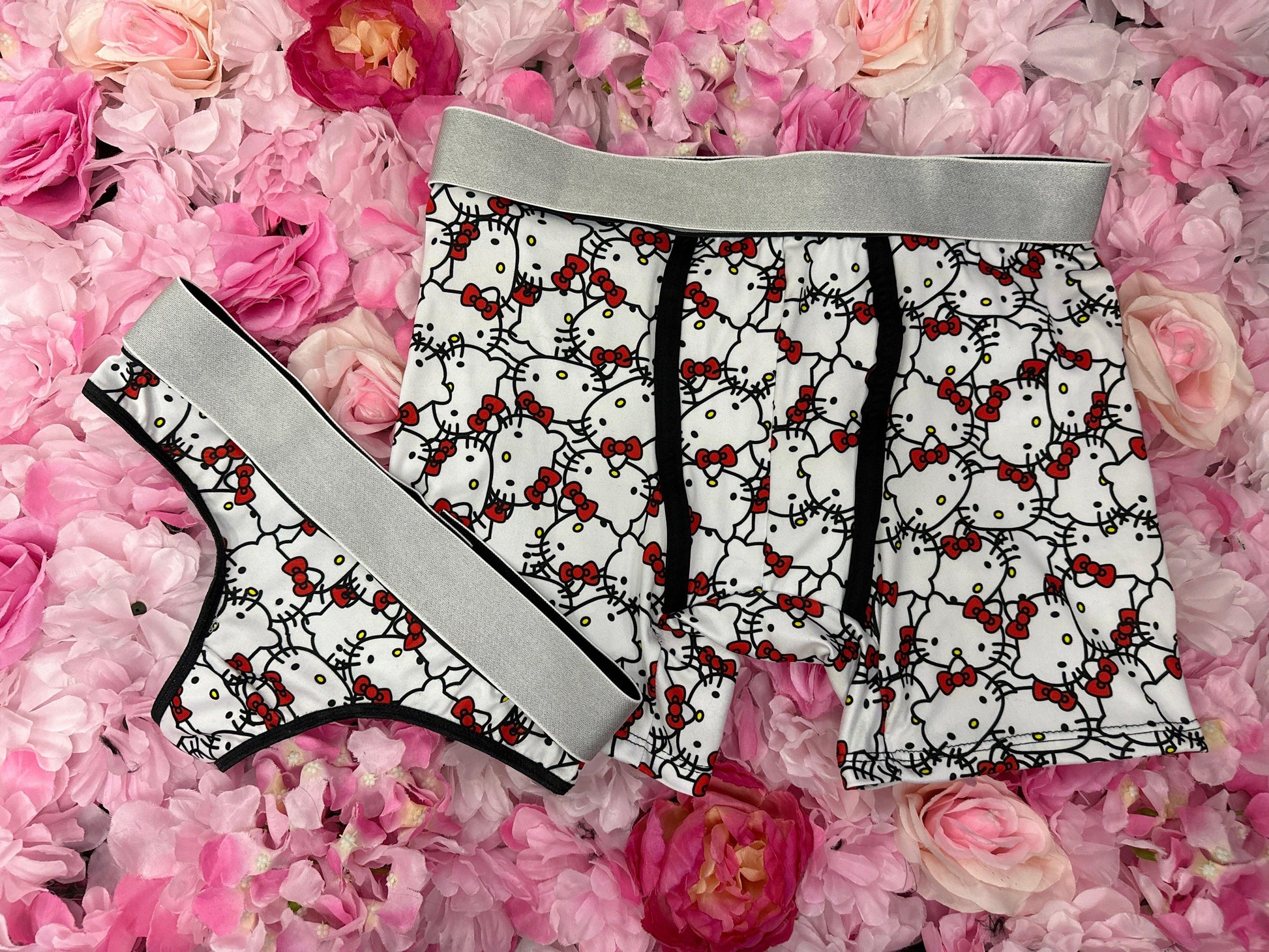 Hello kitty white matching couples underwear - Fundies