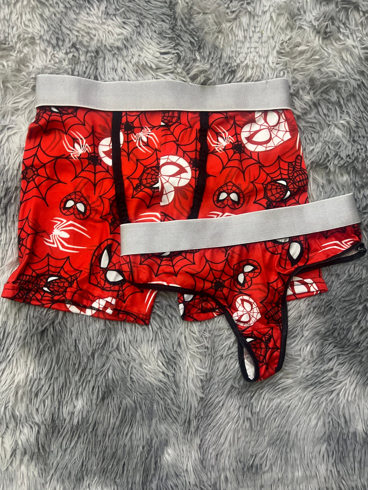 Spider Man Corazón Rojo duo unitalla con tanga