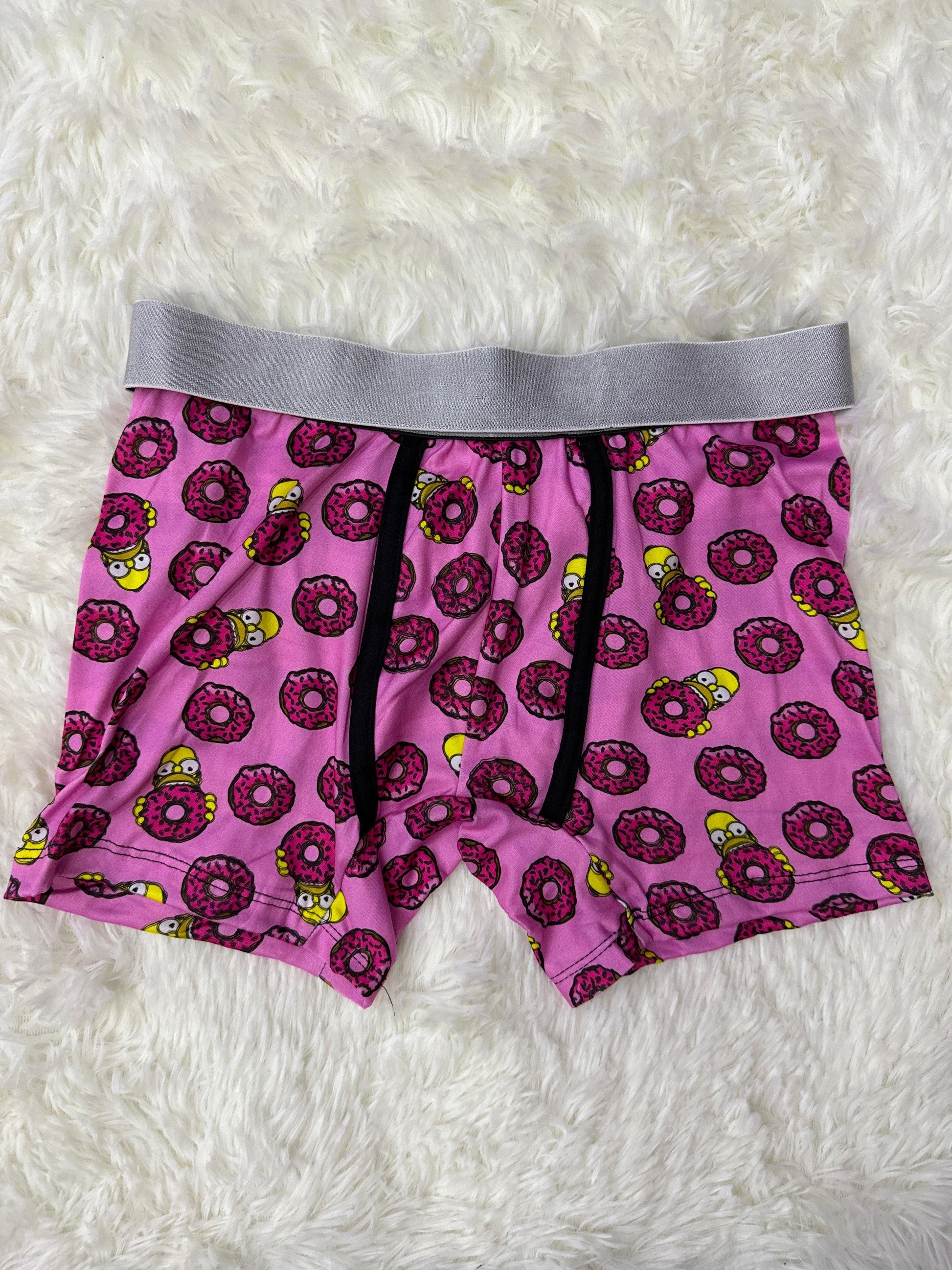 Homer donuts pink Matching shorts and boxers - Fundies