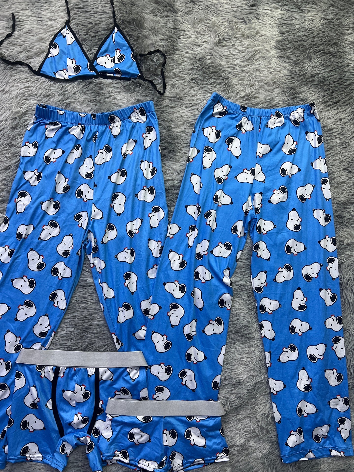 Snoopy Print 5 piece pajama set