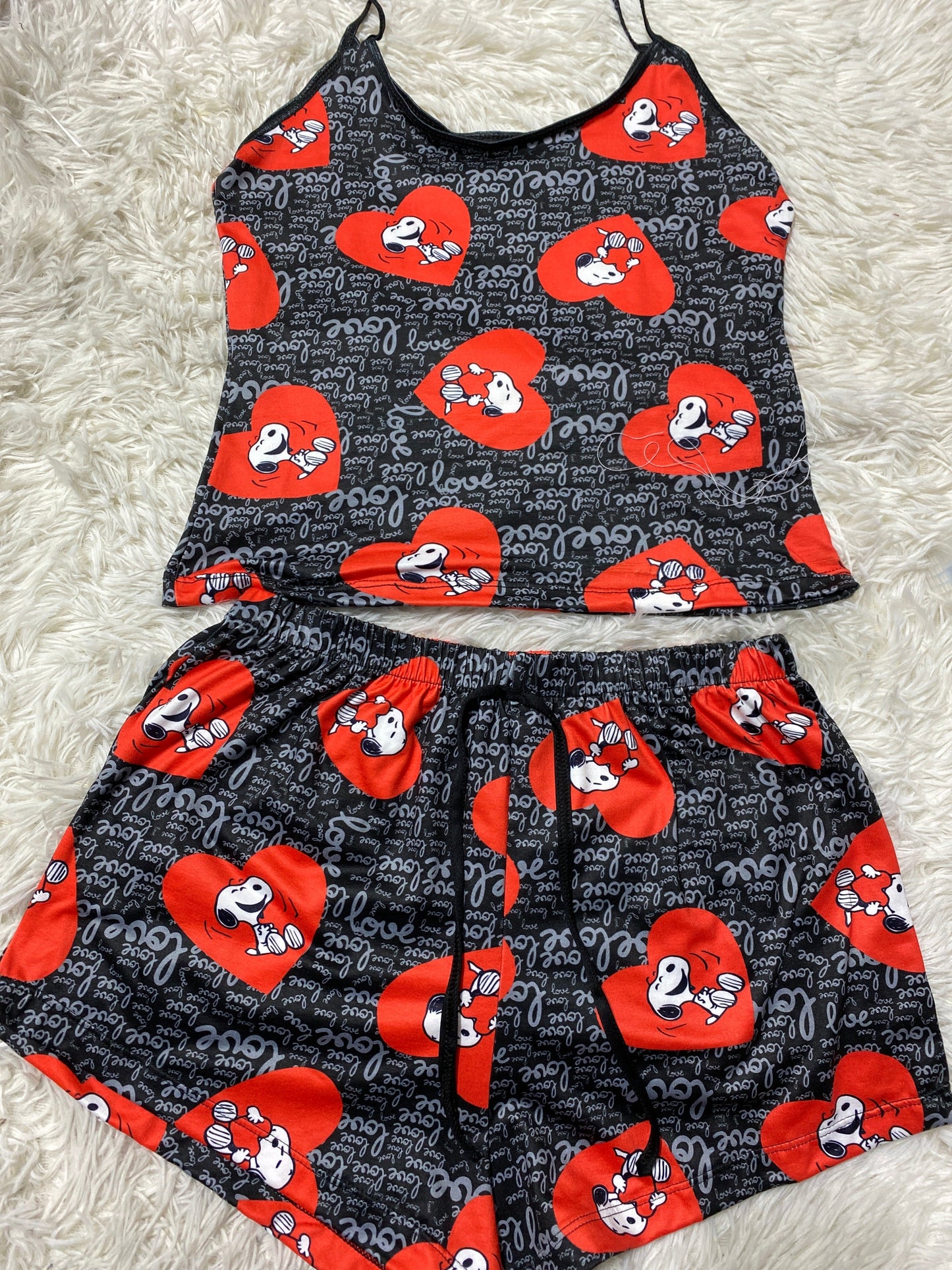 Snoopy love blusa con short