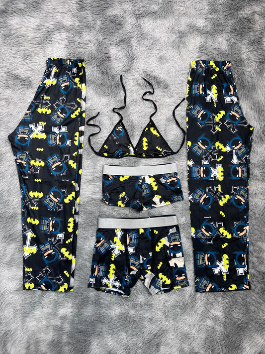 batman x cruz pijama 5 piezas