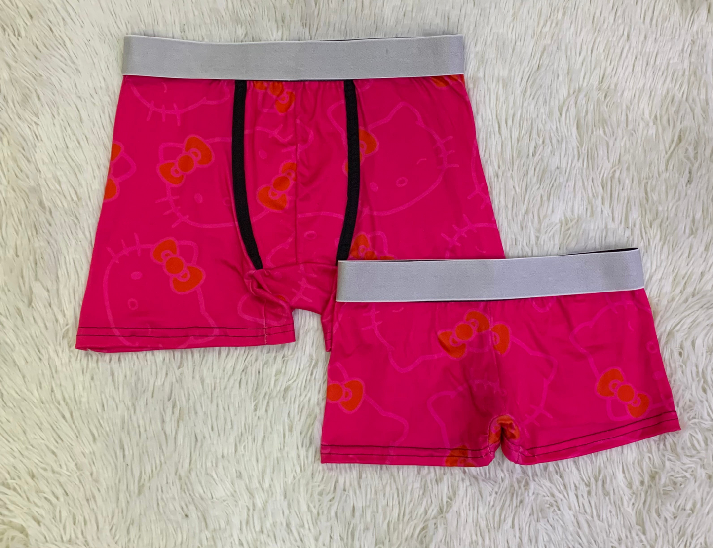 Caras De Gato Rosa Duo Unitalla Con boxer.