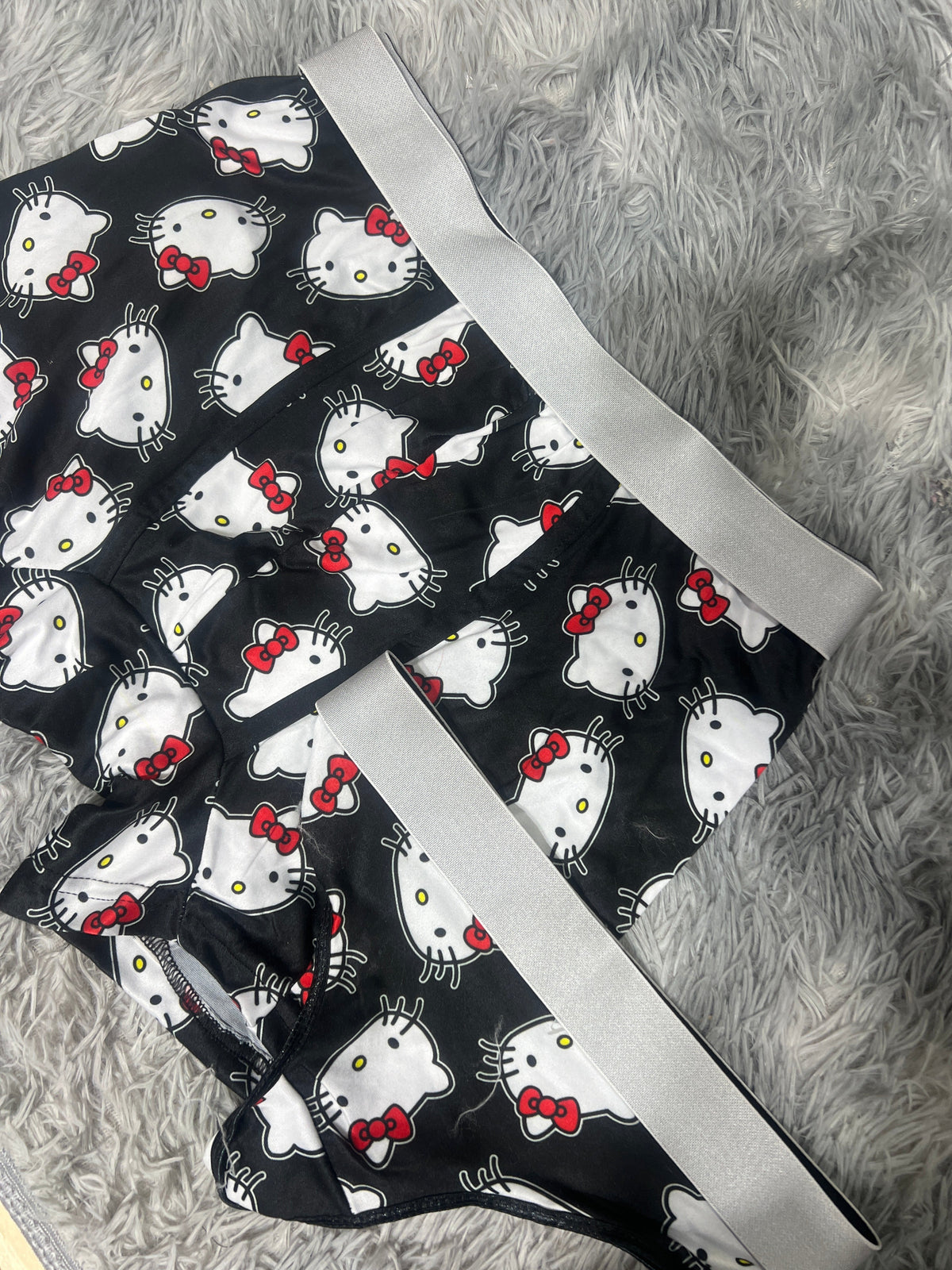 Hello Kitty Delineado Blanco Dúo Con Tanga Xl
