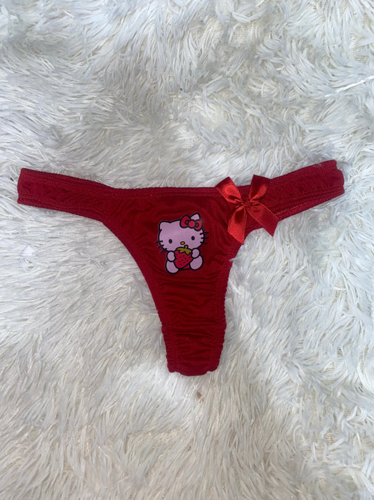 Tanga De Dama Gruesa  Hello Kitty Color Rojo