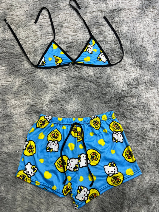 hello kitty américa Top con short unitalla de brush