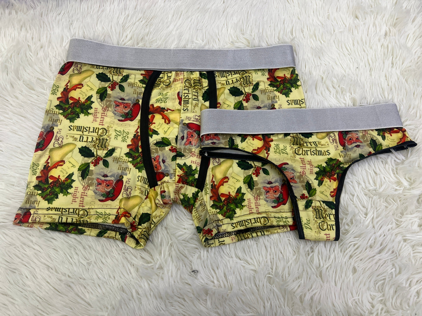 Santa Estampa Rojo duo unitalla con tanga