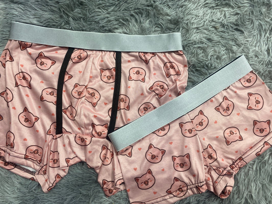 Puerquito con corazón duo de boxer XL