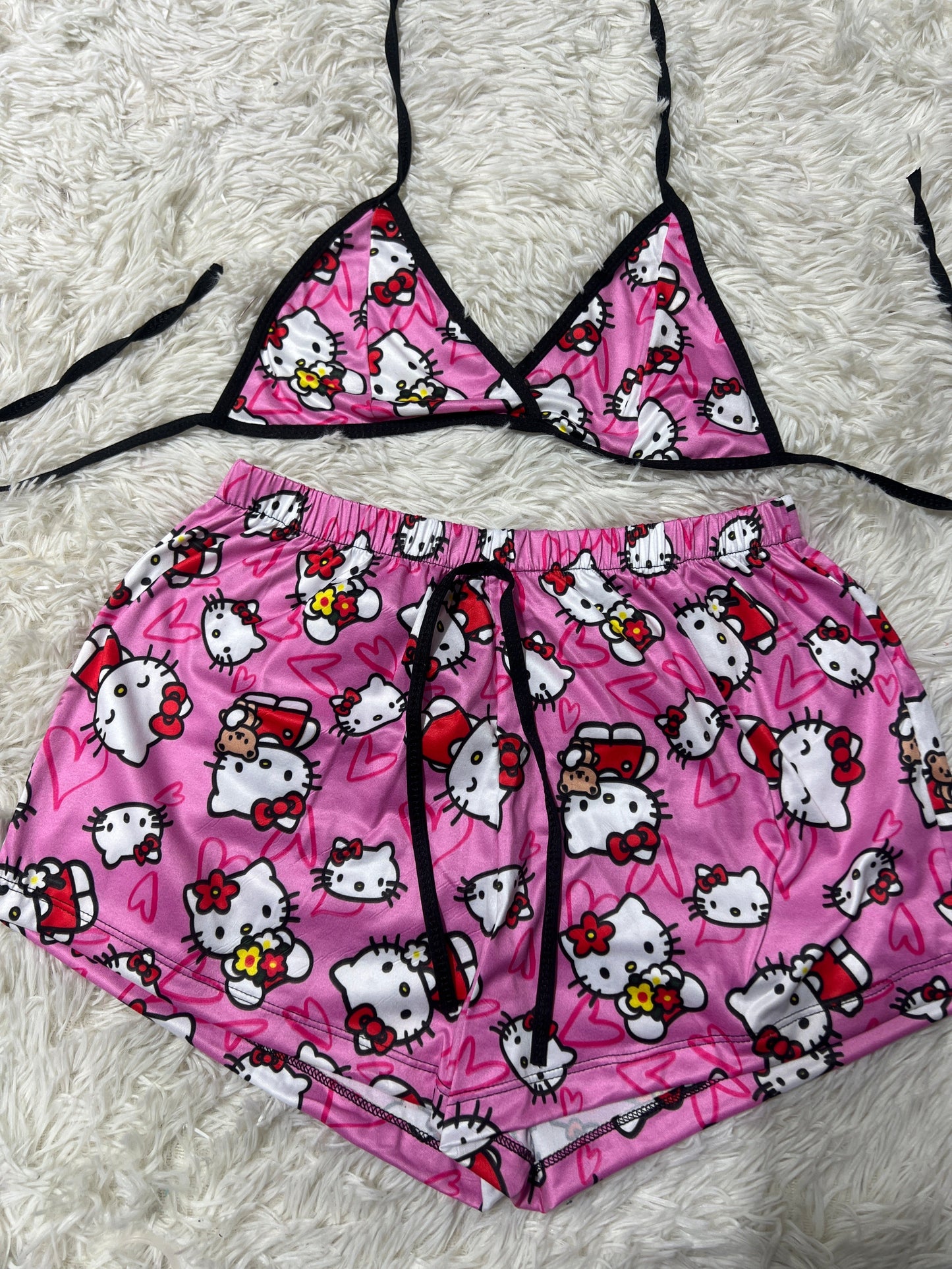 hello kitty peluche top con short unitalla de brush