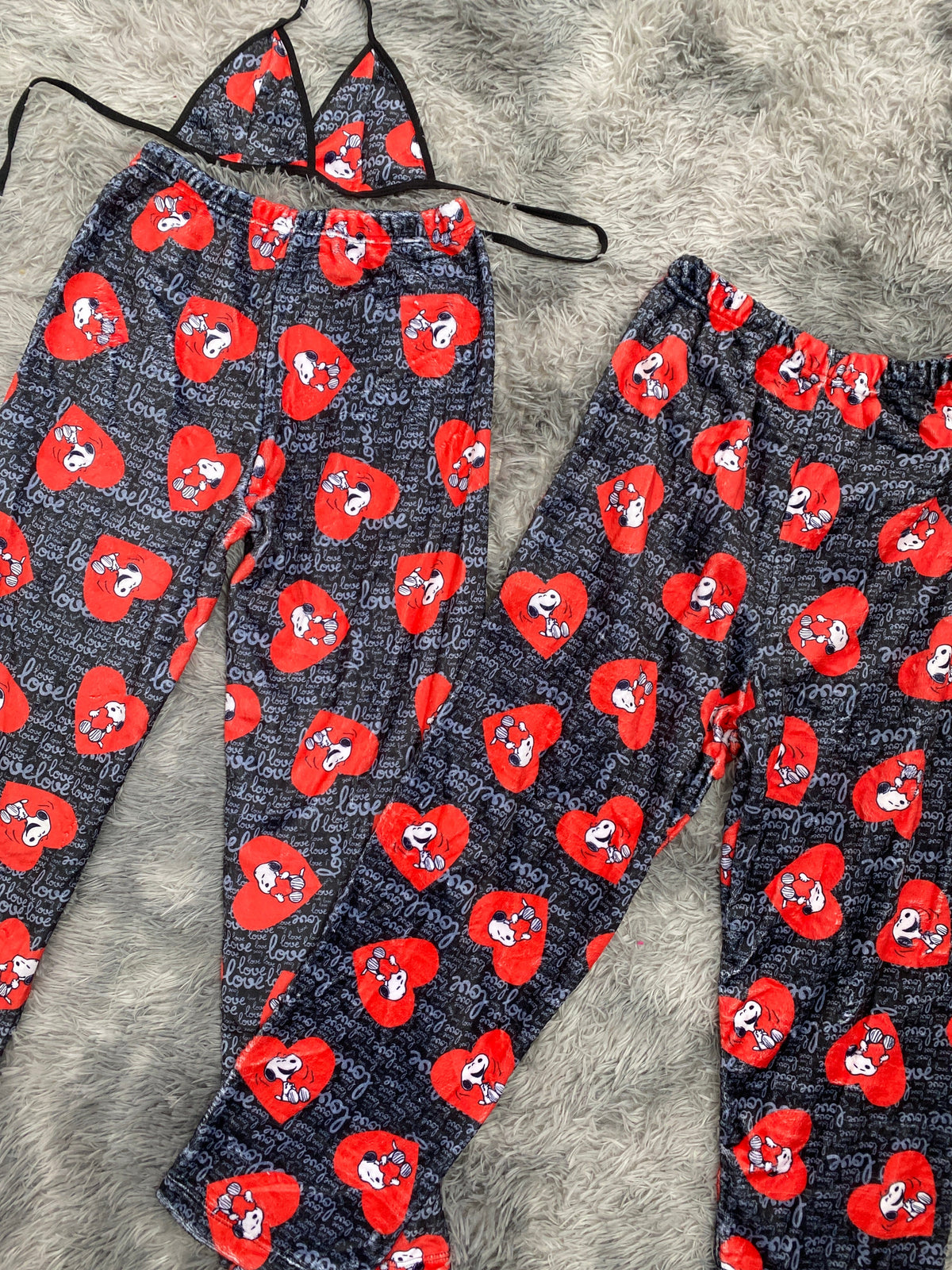 Snoopy love Pijama Afelpada