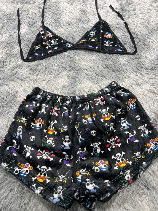 One Pice Top Con Short Unitalla De Afelpad
