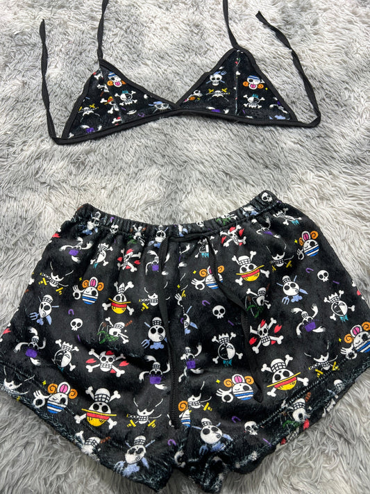 One pice  Top con short unitalla de afelpad