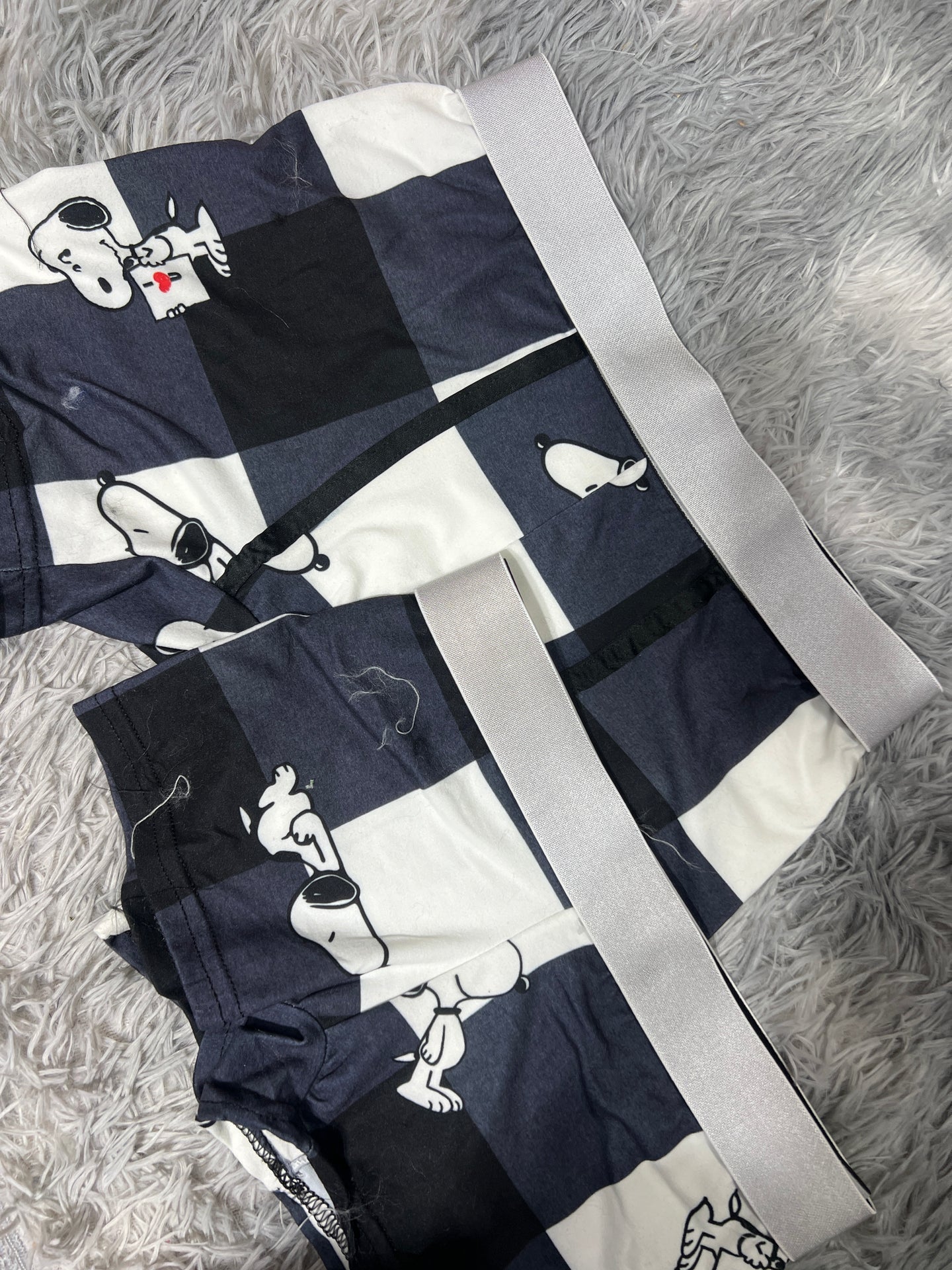 snoopy cuadros negros y blancos dúo con boxer xl