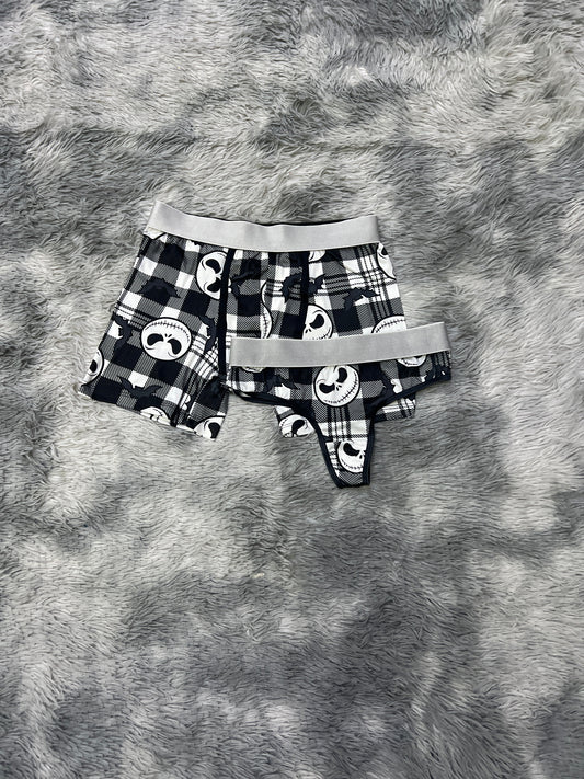 Jack Bats Plaid Multicolor duo unitalla con tanga