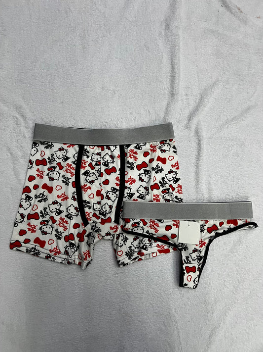 Hello kitty corazones rojos duo tanga