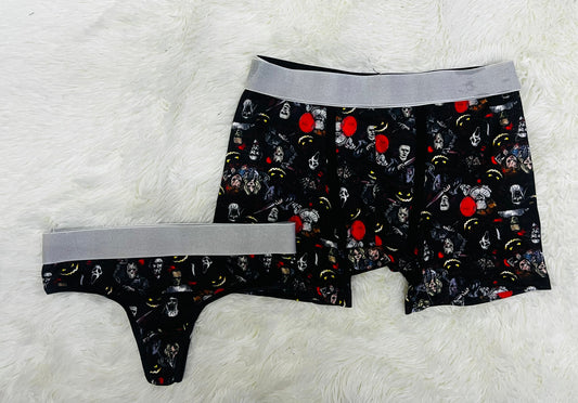 Halloween Print Negro duo unitalla con tanga