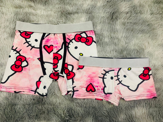 Gatito TieDye Rosa Duo Unitalla Con boxer.