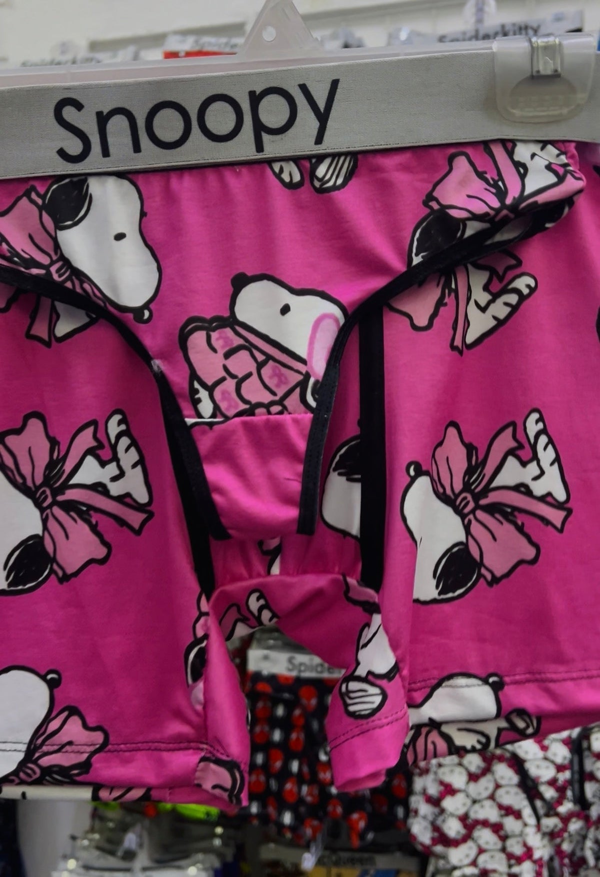 Snoopy Mono Rosa Duo Unitalla Con Tanga
