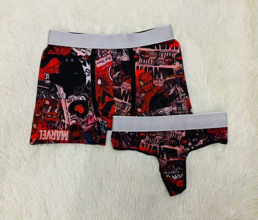 Spiderman Rojo Duo Unitalla Con Tanga