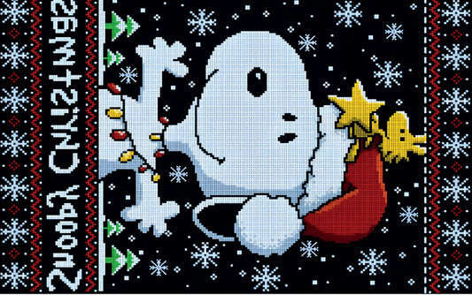 Snoopy Navidad frazada