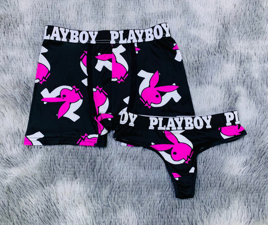 Playboy Pink duo unitalla con tanga