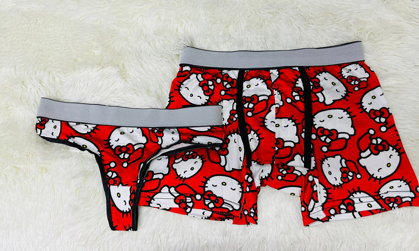 Kitty Rojo duo unitalla con tanga