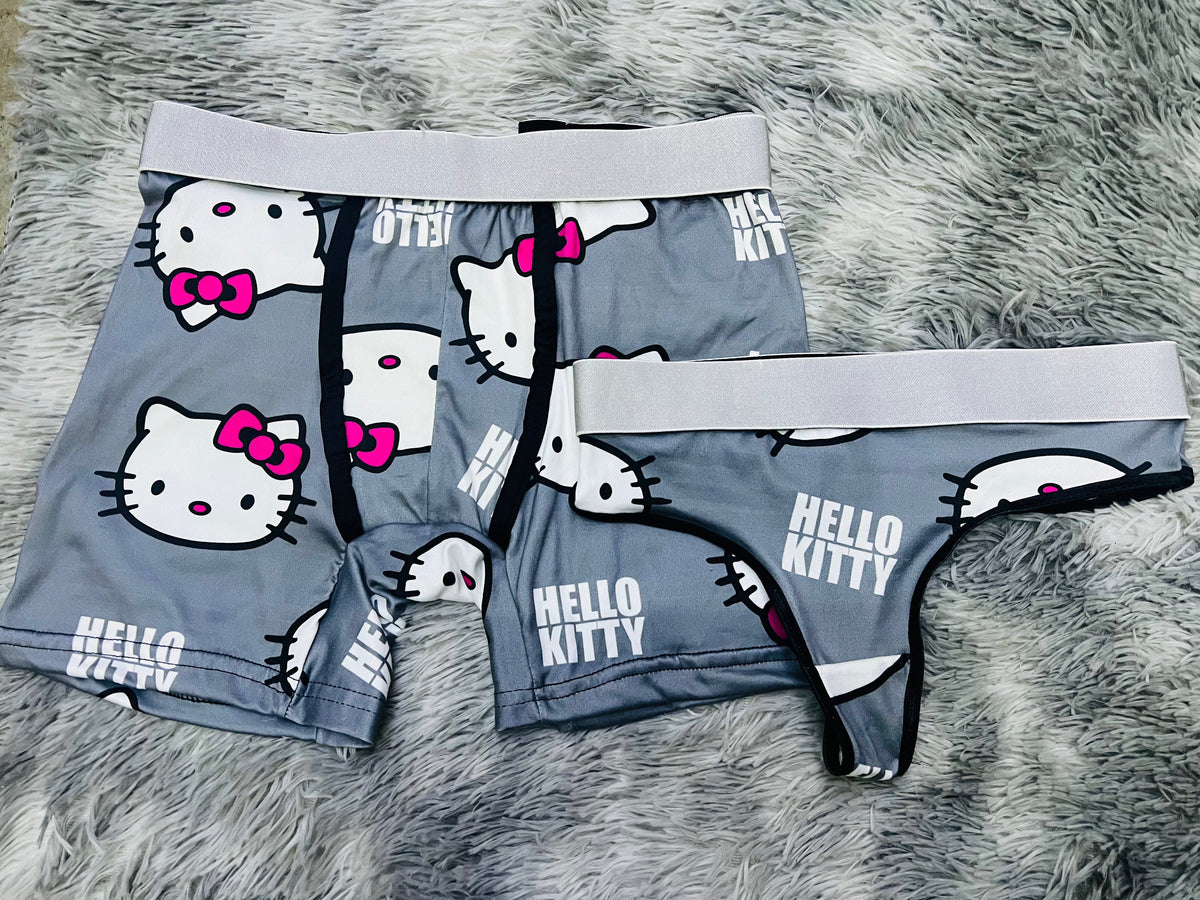 Gatito Gris Duo Unitalla Con Tanga