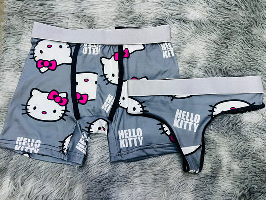 Gatito Gris Duo Unitalla Con Tanga
