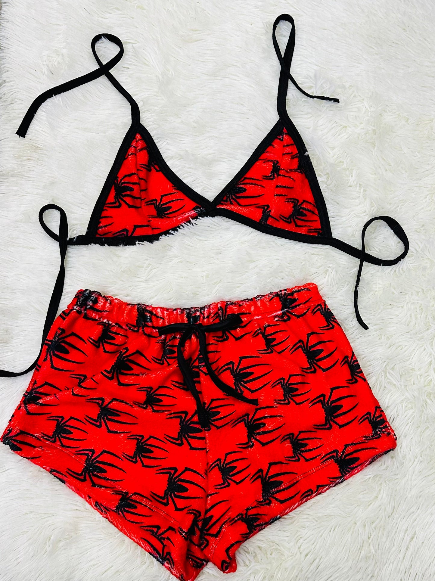 Spider Man Pijama Rojo short con top