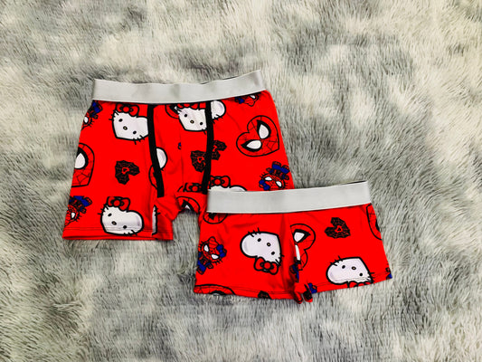Kitty Spider Man Sin Color Duo Unitalla Con boxer.