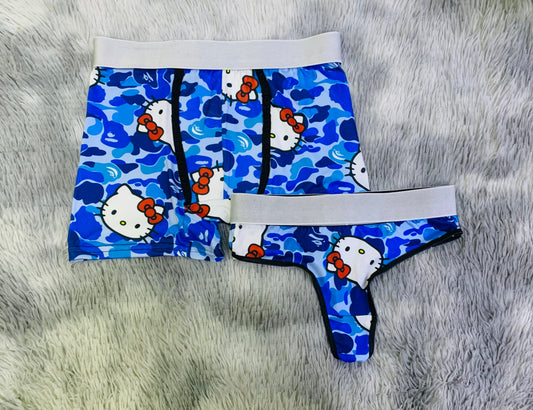 Kitty Bape Azul duo unitalla con tanga