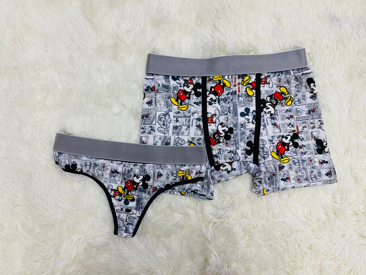 Mickey Mouse Blanco Duo Unitalla Con Tanga