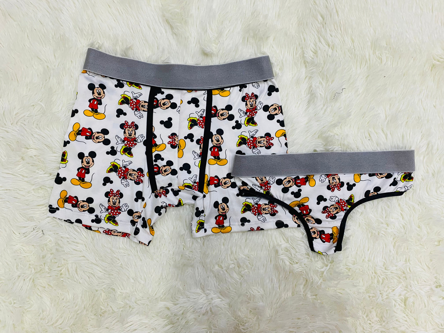 Mickey Print Multicolor duo unitalla con tanga