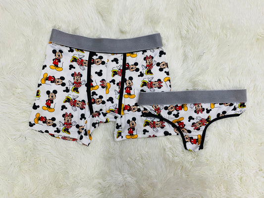 Mickey Print Multicolor duo unitalla con tanga