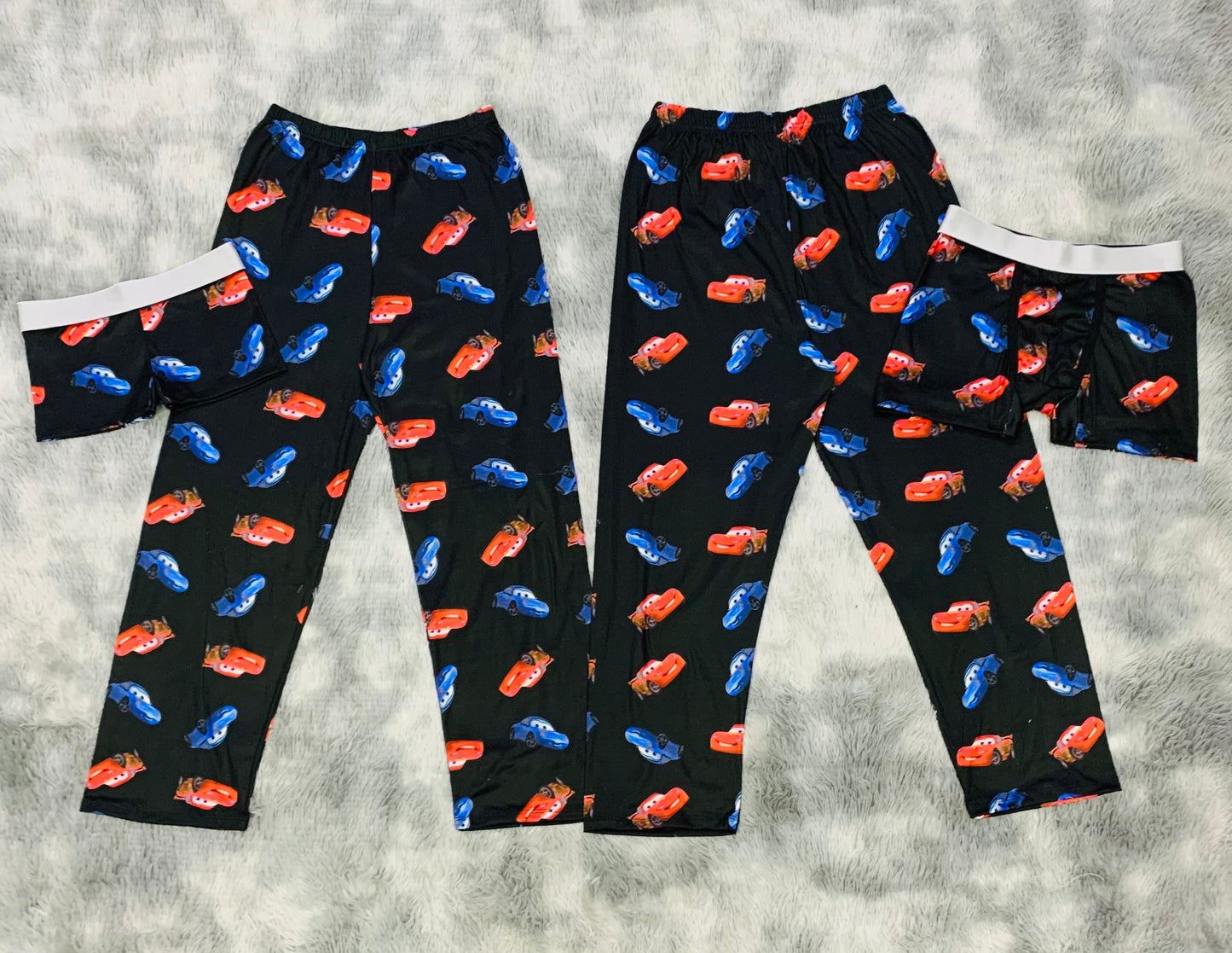 McQueen Sally Negro Duo de pijama de 5 piezas.