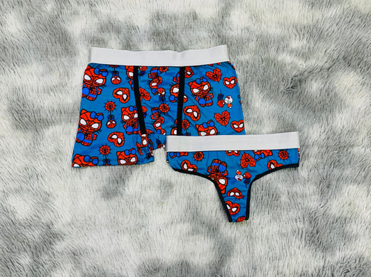 Spider Kitty Azul duo unitalla con tanga