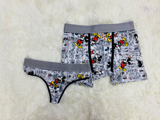 Mickey Mouse Blanco duo unitalla con tanga